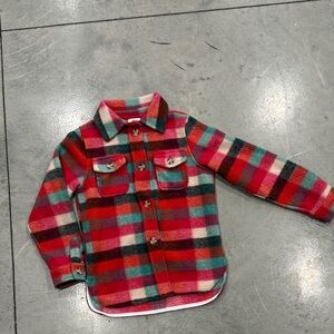 BKE Kids Plaid Fleece Shacket
